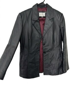 Women’s Vintage Fairweather 100% Genuine Leather Jacket Blazer